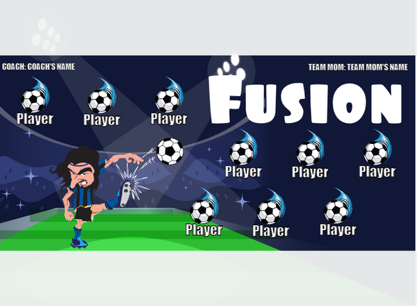 Fusion - Soccer - Pole Pocket Banner