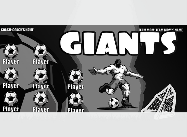 Giants 2 - Soccer - Pole Pocket Banner