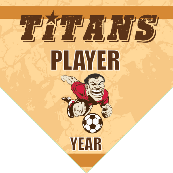 Titans - Homeplate Soccer Pennant