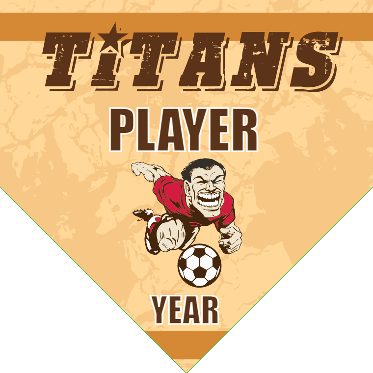 Titans - Homeplate Soccer Pennant