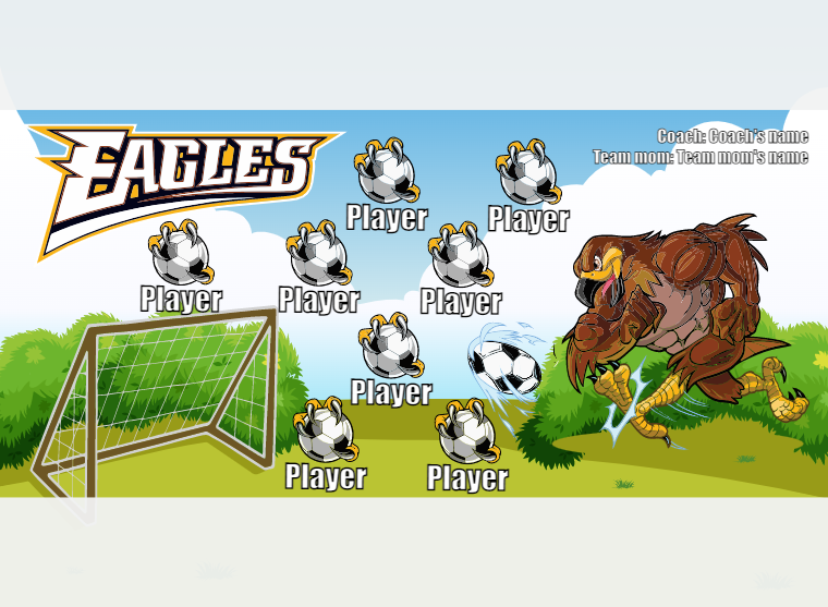 Eagles - Soccer - Pole Pocket Banner