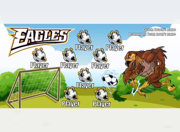 Eagles - Soccer - Pole Pocket Banner