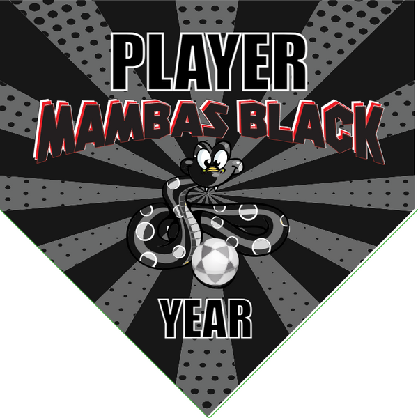 Mambas Black - Homeplate Soccer Pennant