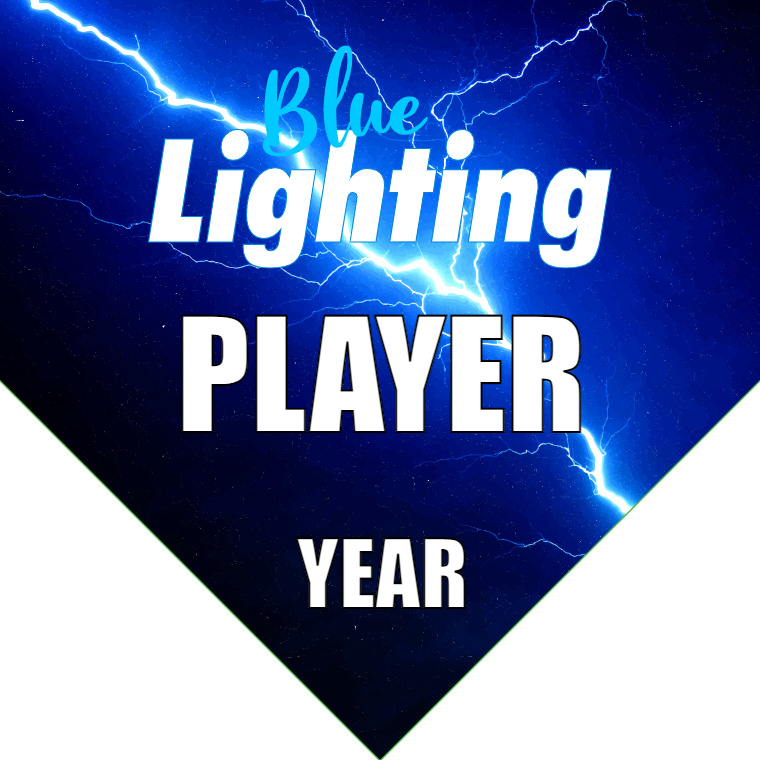 Blue Lighting - Homeplate Soccer Pennant
