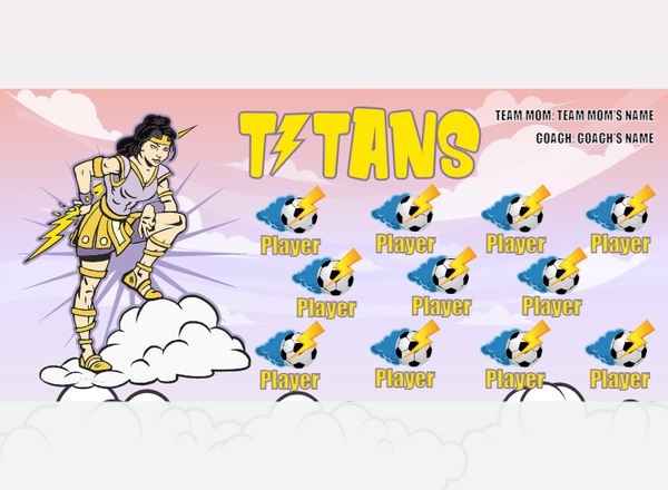 Titans 2 - Soccer - Pole Pocket Banner