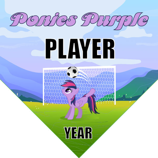 Ponies Purple - Homeplate Soccer Pennant