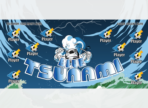 Tsunamis - Soccer - Pole Pocket Banner