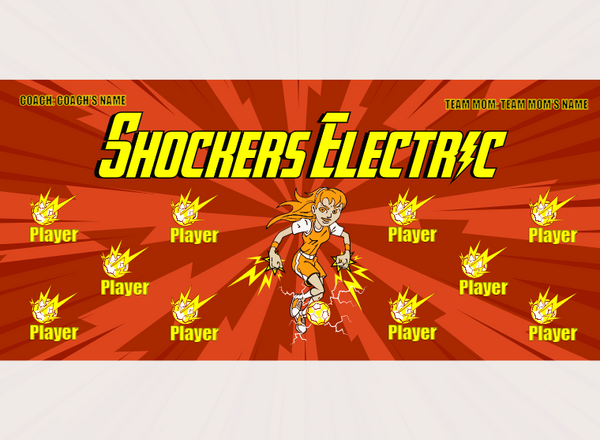 Shockers Electric - Soccer - Pole Pocket Banner