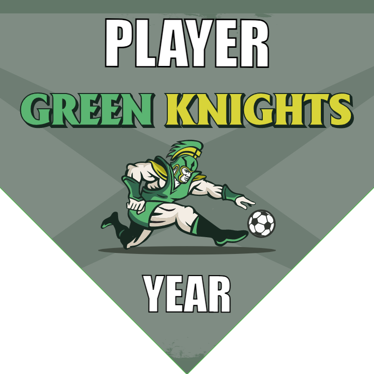 Green Knights - Homeplate Soccer Pennant