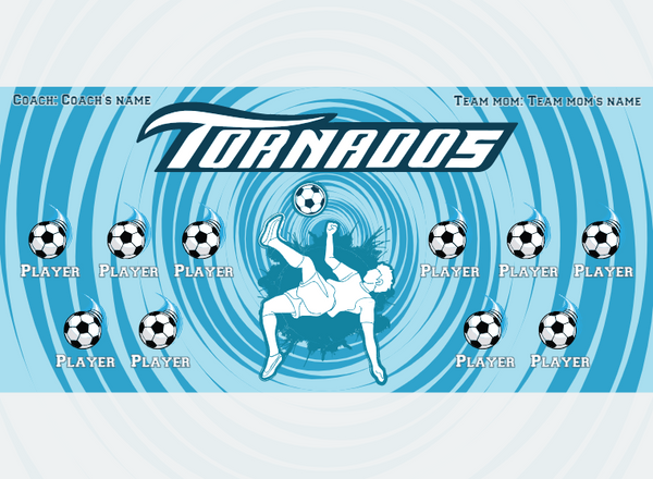 Tornados - Soccer - Pole Pocket Banner