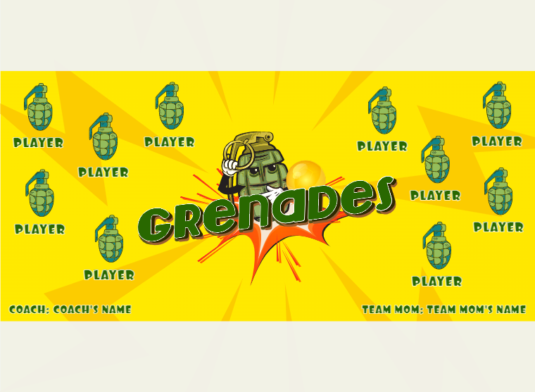 Grenades - Soccer - Pole Pocket Banner
