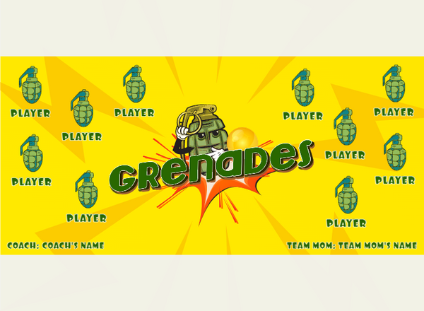 Grenades - Soccer - Pole Pocket Banner