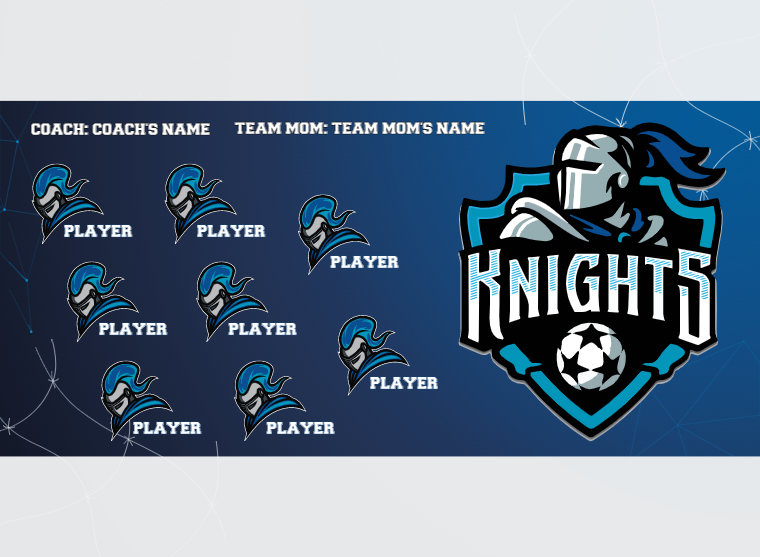 Knights - Soccer - Pole Pocket Banner