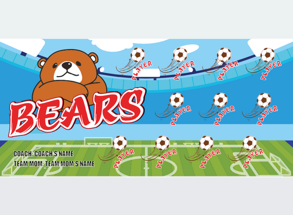 Bears - Soccer - Pole Pocket Banner