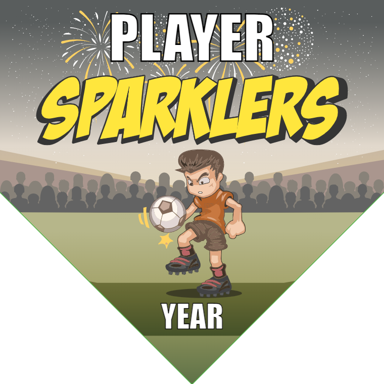 Sparklers - Homeplate Soccer Pennant