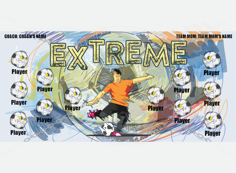 Extreme - Soccer - Pole Pocket Banner