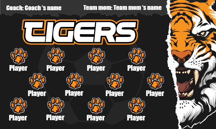 Tigers Soccer Banner