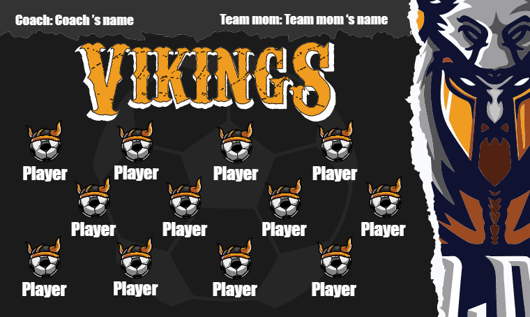 Vikings Soccer Banner