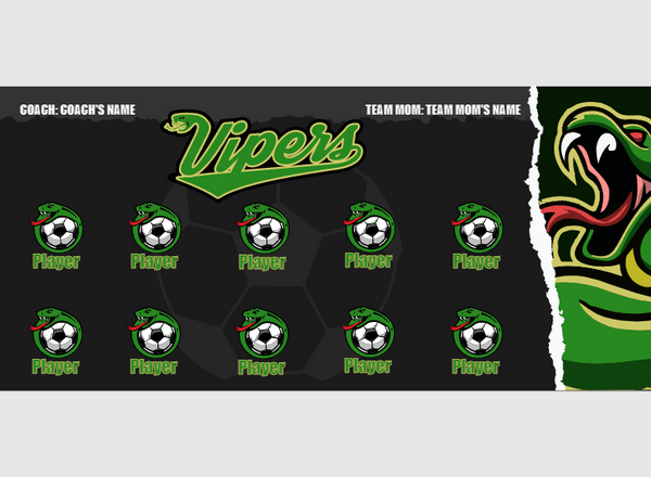 Vipers 1 - Soccer - Pole Pocket Banner