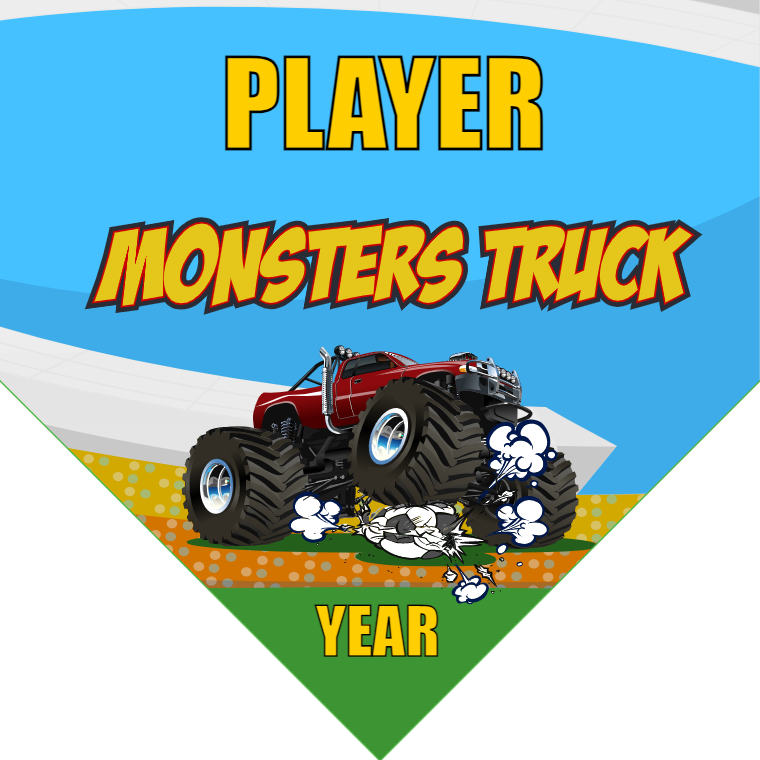 Monsters Truck - Homeplate Soccer Pennant