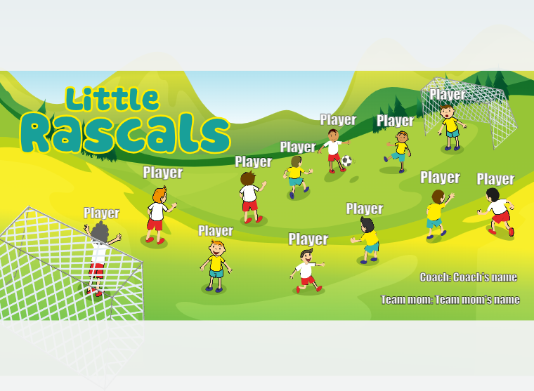 Rascals Little - Soccer - Pole Pocket Banner