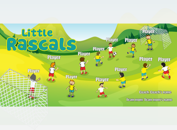 Rascals Little - Soccer - Pole Pocket Banner