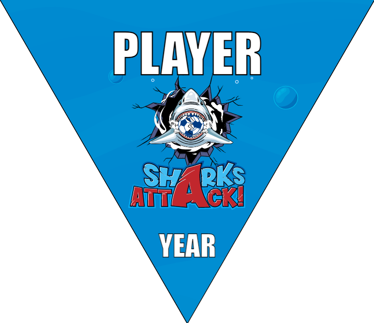 Sharks Attack - Triangle Soccer Banners