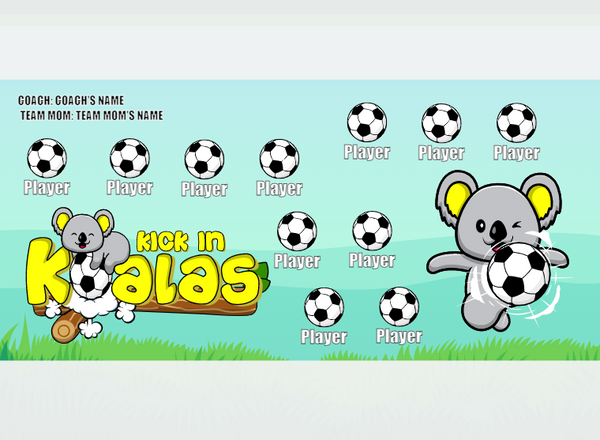 Kick IN Koalas 1 - Soccer - Pole Pocket Banner