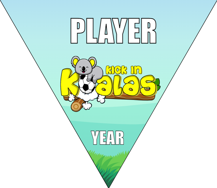 Kick in Koalas - Triangle Soccer Banners