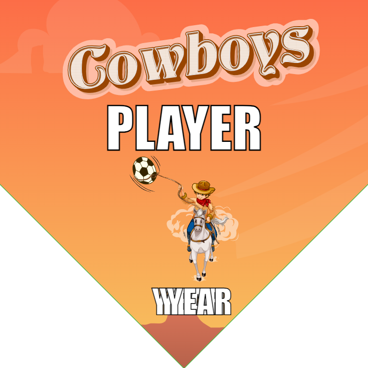 Cowboys - Homeplate Soccer Pennant