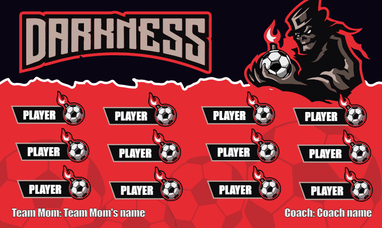 Darkness Soccer Banner