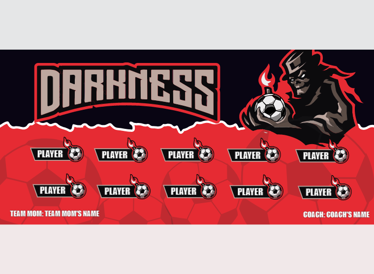 Darkness - Soccer - Pole Pocket Banner