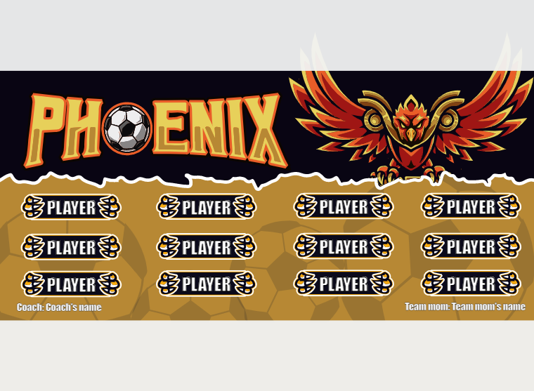 Phoenix - Soccer - Pole Pocket Banner