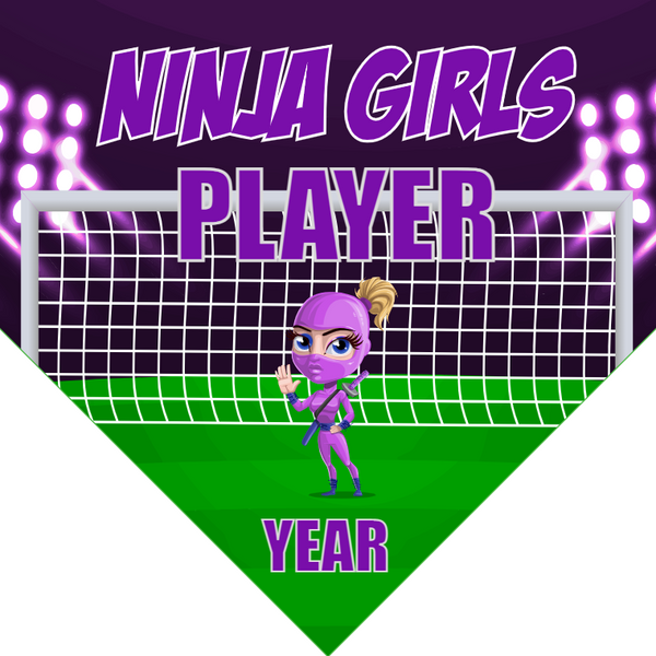 Ninja Girls - Homeplate Soccer Pennant