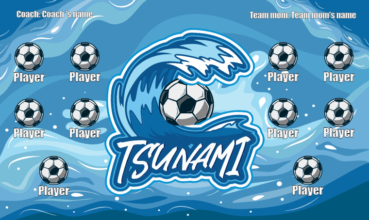 Tsunamis - Soccer Banner