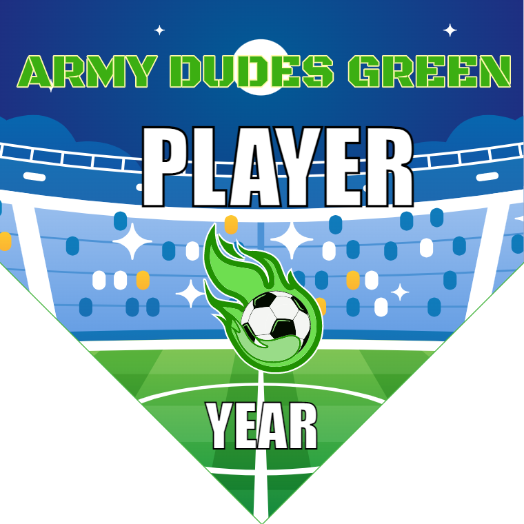Army Dudes Green - Homeplate Soccer Pennant