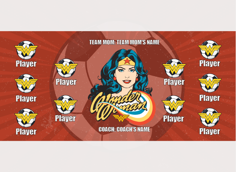 Wonder Women 3 - Soccer - Pole Pocket Banner