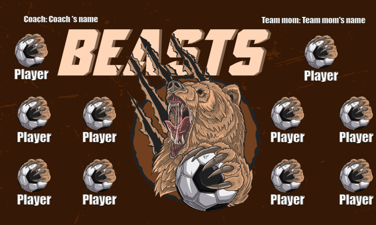 Beasts Soccer Banner
