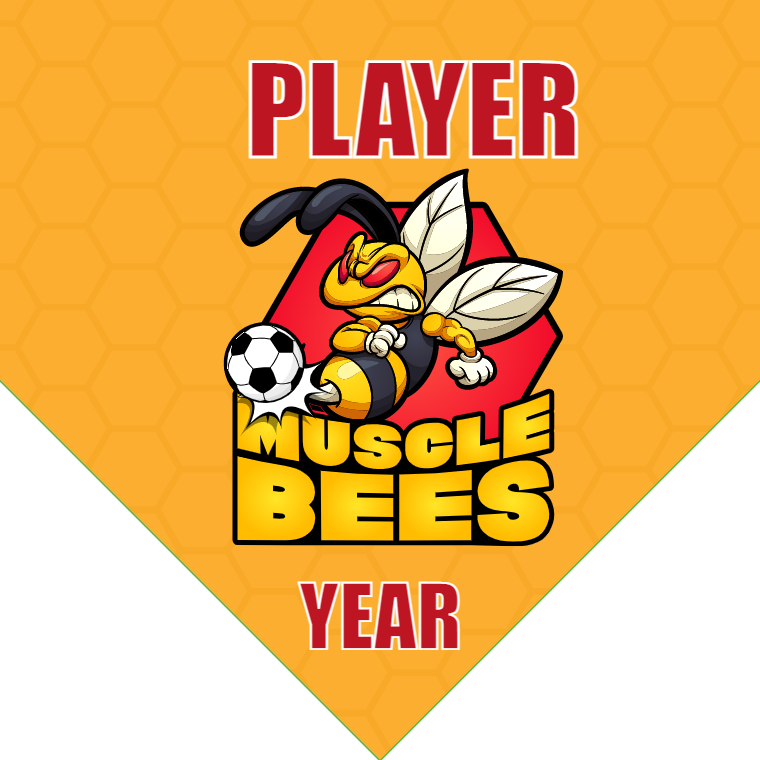 Muscle Bees - Homeplate Soccer Pennant
