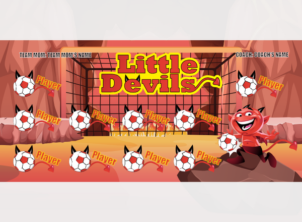 Little Devils - Soccer - Pole Pocket Banner