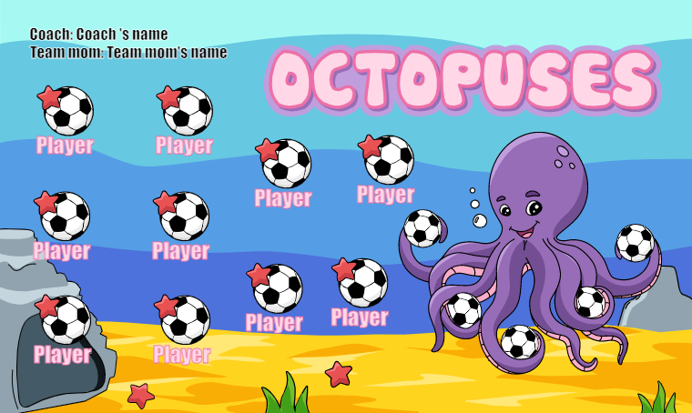Octopuses Soccer Banner