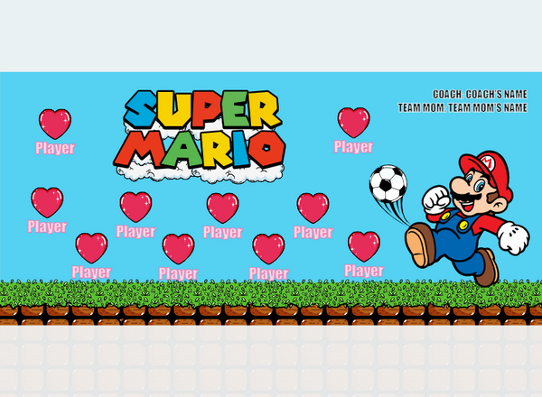Super Mario - Soccer - Pole Pocket Banner
