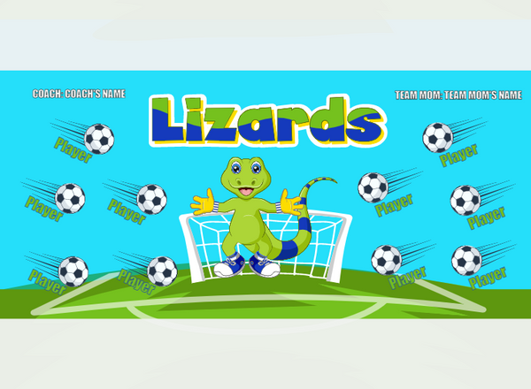 Lizards - Soccer - Pole Pocket Banner