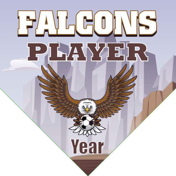 Falcons - Homeplate Soccer Pennant