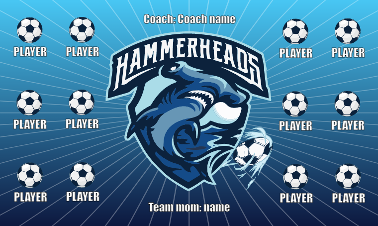 Hammerheads - Soccer Banner