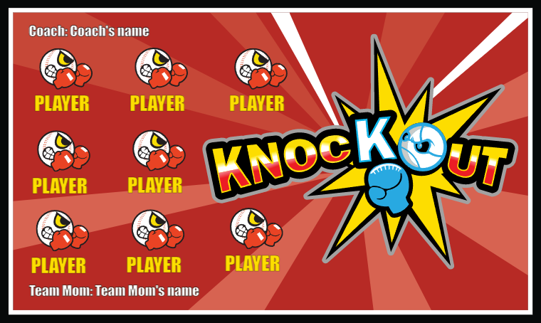 Knock Out 2 - Softball Banner