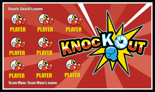Knock Out 2 - Softball Banner