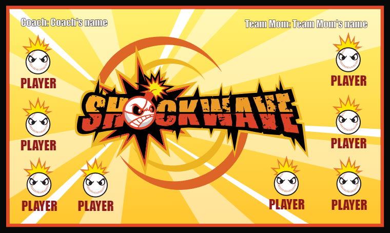 Shockwave - Softball Banner