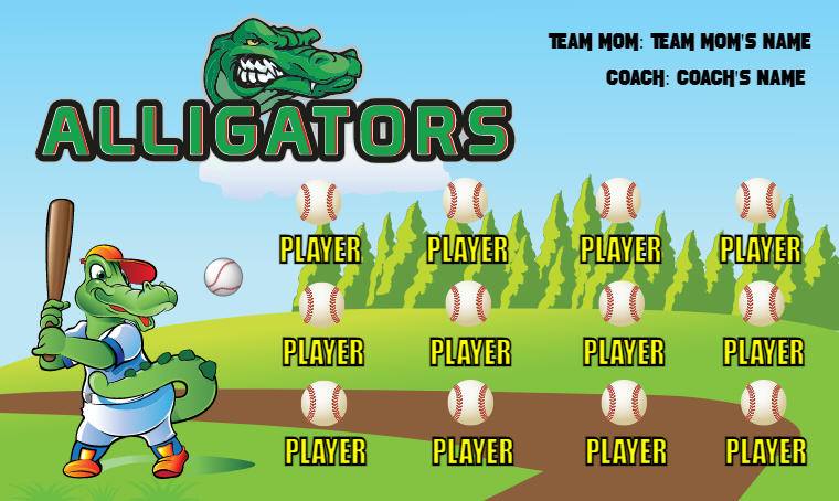 Alligators - Softball Banner