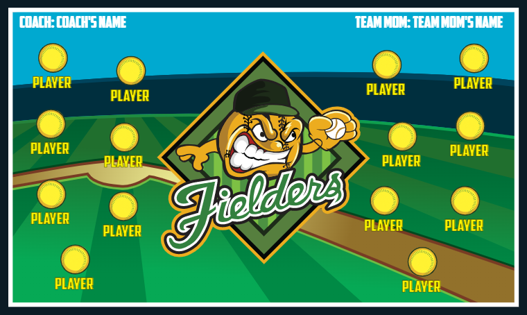 Fielders 2 - Softball Banner